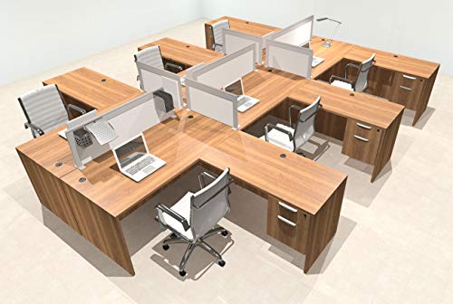 UTM Furniture Modern Aluminum Office Workstation Desk Set - OT-SUL-FPS45