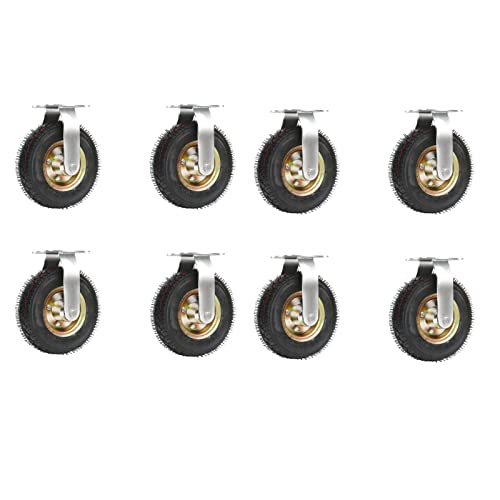 SnOwky 8-Piece Thickening Casters with Double Bearing Steel