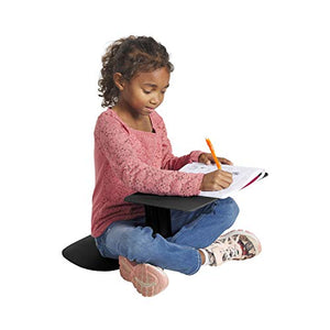 ECR4Kids The Surf Portable Lap Desk, Kids Floor Desk, Flexible Seating for Schools, Classrooms and Homeschool, One-Piece Writing Table, Alternative Seating, 10-Pack - Black