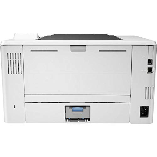 Hewlett Packard Laserjet Pro M404n Monochrome Laser Printer with Power Strip Surge Protector and Electronics Basket Cleaning Cloth