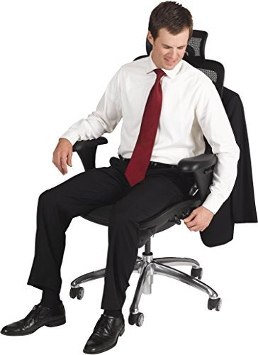 Balt Butterfly Ergonomic Executive Office Chair, Blach Mesh High Back, 48-51"H x 28"W x 24"D (34729)