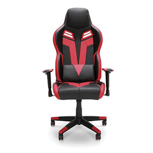 RESPAWN-104 Racing Style Gaming Chair - Reclining Ergonomic Leather Chair, Office or Gaming Chair (RSP-104-RED)