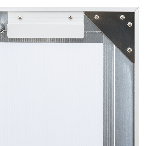 Outdoor/Indoor Enclosed Cork, Bulletin Board with Three Doors, 6' W x 3' H
