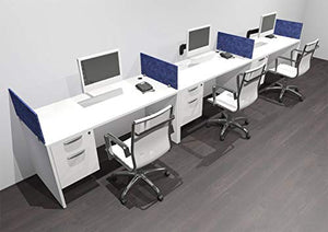 UTM Furniture Modern Acoustic Divider Office Workstation Desk Set, OF-CPN-SPRB25