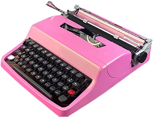 PRABOS Manual Typewriter - Portable Old Fashioned Typewriter for Decor and Gifts