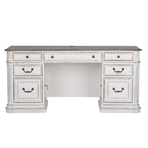 Liberty French Rustic Executive Desk and Chair Set
