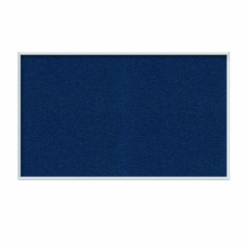 Ghent Navy Vinyl Bulletin Board, 4.5" x 8.5", Aluminum Frame, Made in the USA