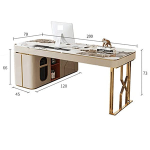 TAPIVA Large Long Desk Integrated Corner Office Table