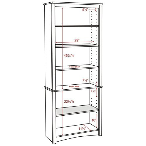 Home Square 2-Piece Set Bookcase in Espresso