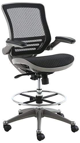 Harwick Evolve All Mesh Heavy Duty Drafting Chair, Gunmetal Finish