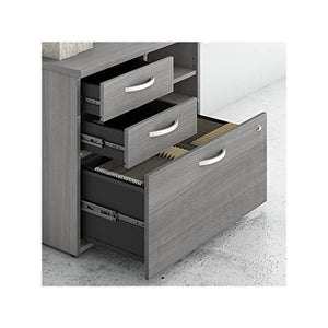 Bush Business Furniture Studio C Office Storage Cabinet, Platinum Gray (SCF130PGSU)