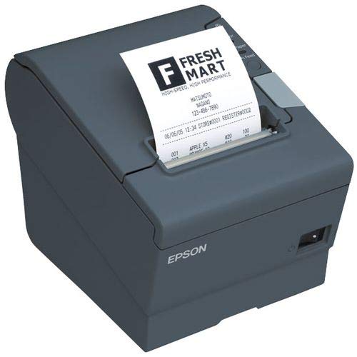 Epson C31CA85791 TM-T88V-I Omnilink Thermal Receipt Printer, TM-I Interface, Serial, with Power Supply, Black