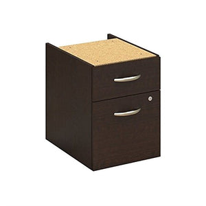 Bush Business Furniture Series C Elite 48" by 30" Desk Shell with 3/4" Pedestal, Mocha Cherry