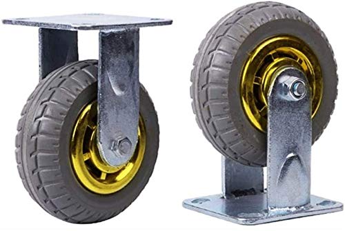 GUENZO Furniture Trolley Casters Set - 6 Inch Heavy Duty Braked Caster X 4