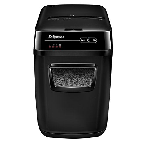 Fellowes 4656201 AutoMax 200M Auto Feed Shredder - 200 Sheet Capacity - Black (4656201)