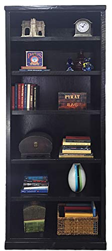 American Heartland MFG. Rustic Antique Black 84" Bookcase