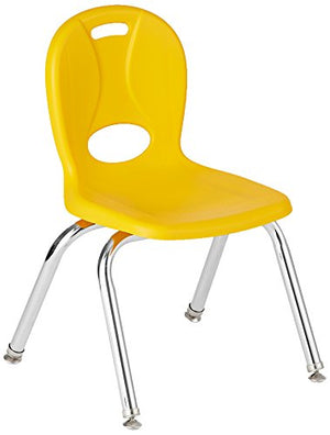 Learniture Structure Series Preschool Chairs, 12" Seat Height, Yellow, LNT-112-CSW-YE (Pack of 4)