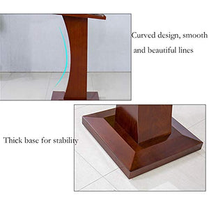 Generic Lectern Podium Stand Solid Wood Multimedia Desk (Reddish Brown Size)