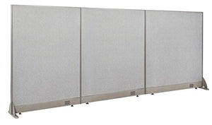 GOF Freestanding Office Partition, Large Fabric Room Divider Panel, 108" W x 48" H