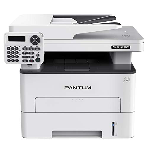 Pantum M6802FDW Wireless Monochrome Laser Printer Scanner Copier Fax All in One, Wireless Networking and Duplex Printing for Home and Office Use (V1X47B)