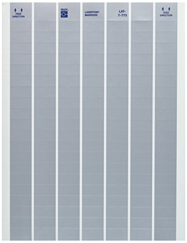 Brady LAT-7-773-10 1" Width x 0.5" Height, B-773 Metallized Polyester, Matte Finish Silver Laser Printable Label (Pack of 10000)