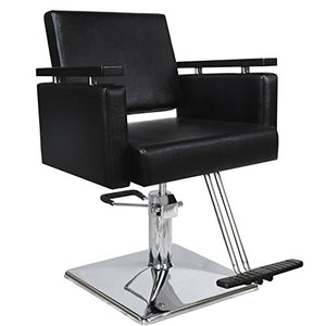 MARSHAL European Salon Beauty Multi-Purpose Reclining Styling Chair MP-91R-BLK