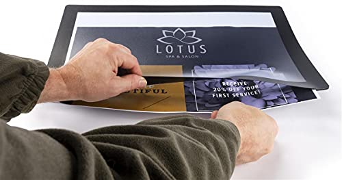 Set of Twenty, Counter Mats, Non-Skid Rubber Bottom, Countertop Sign Holders for 11 x 17 Inch Images, Slide-in Design