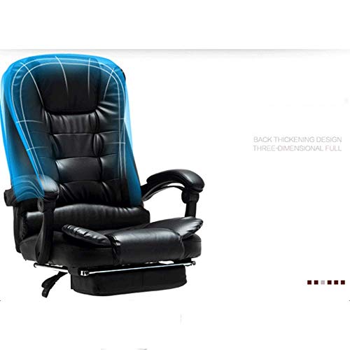 Ergonomic Office Chair with Lumbar Support and Swivel - Black