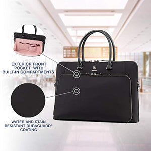 Travelpro Women's Plaitnum Elite-Briefcase, Black, One Size