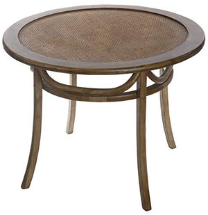 Benjara Contemporarily Classic Bistro Dining Table, Brown, One Size