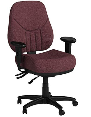 Lorell High-Back Multi-Task Chair, 26-7/8 by 26 by 39-Inch to 42-1/2-Inch, Burgundy