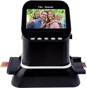 HDCCDM Film Slide Scanner, 120 High Resolution, 4.3-inch LCD Screen, Convert 35mm, 135, 126, 127 Negatives & Slides to Digital JPEG