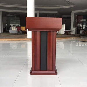 REPALY Wood Podium Lectern Stand - Portable Floor Lectern for Teachers & Speakers