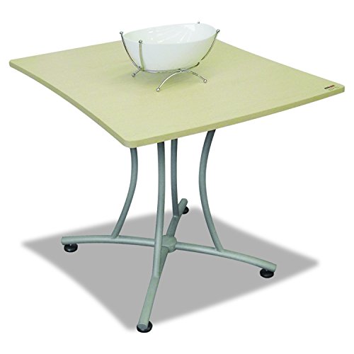 Linea Italia TR702OAT Trento Line Palermo Table, 33w x 31-1/2d x 29-1/2h, Oatmeal/Gray