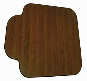 American Floor Mats Premium Wood Rosewood Chair Mat 46" x 55" - 3/8" Thick