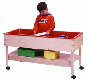 Steffy Wood Products Sand and Water Table with Shelf