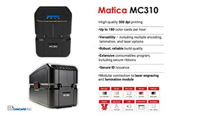 Generic Dual Sided ID Card Printer Bundle - Matica's MC 310