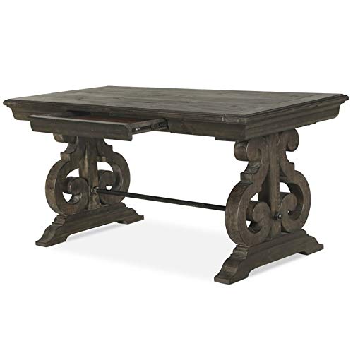 Magnussen Bellamy Writing Desk in Weathered Peppercorn
