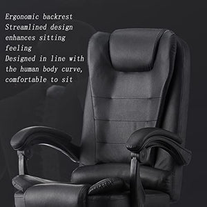 HUIQC Ergonomic Boss Chair with Headrest, Footrest, and Reclining Feature