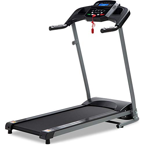 Best Choice Products 800W Folding Electric Treadmill, Motorized Fitness Exercise Machine for Home Gym, Cardio Training w/Wheels, Safety Key, Heart Sensor - Black