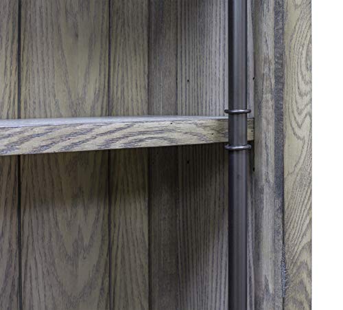 Martin Furniture AE4094Gx2-AE402 Avondale 2 Bookcase Wall Gray,