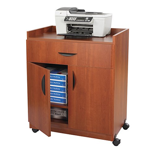 Safco Products 1852CY Deluxe Mobile Machine Stand, Cherry