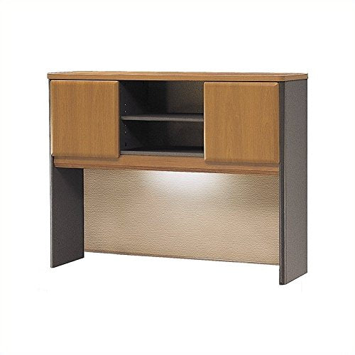 Bush Business Furniture Series A Collection 48W Hutch in Natural Cherry/Slate