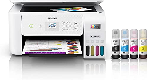 Epson EcoTank ET-2803 Wireless Printer | All-in-One Cartridge-Free | Scanner, Copier | U Deal