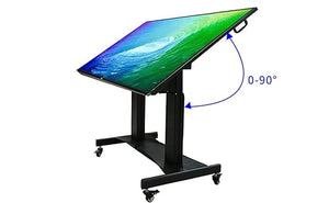 JGSTAVMS TV Mobile Stand for 65-86 Inch TV - Electric Lifting & Rotatable Stand