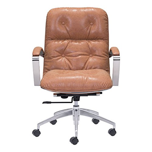Zuo Avenue Office Chair, Vintage Coffee
