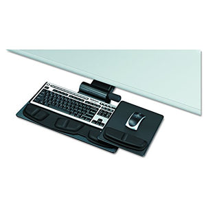 Fellowes 8036001 Professional Premier Series Adjustable Keyboard Tray, 19w x 10-5/8d, Black