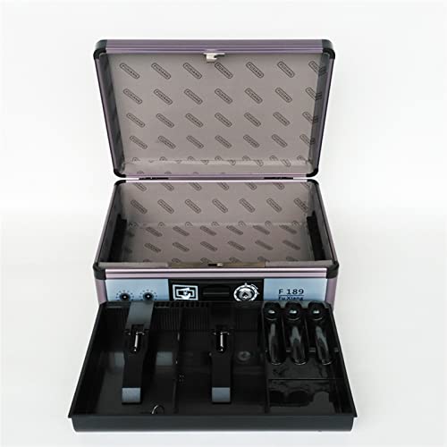 zenglingliang Cash Box Cash Box with Money Tray Safe Metal Lock Box Locking Boxes with Key Money Saving Organizer- Security Box with Coin Tray F189 Money Box