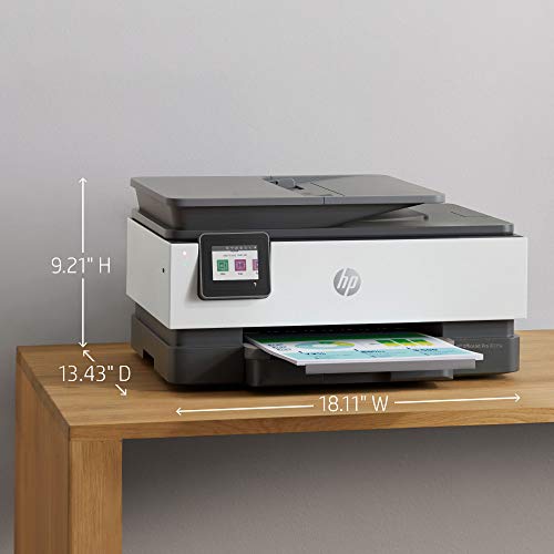 HP OfficeJet Pro 8035e All-in-One Wireless Color Printer (Basalt) for home office, with 12 months Instant Ink with HP+ (1L0H6A)