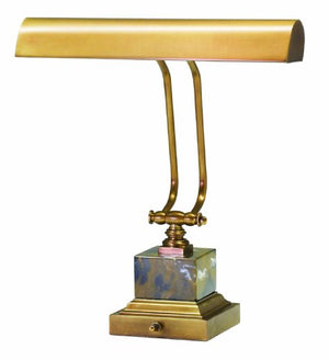 House of Troy P14-280-WB Portable Desk/Piano Lamp, 12", Weathered Brass